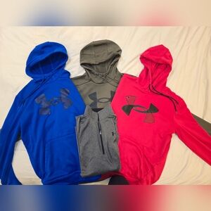 Under Armour Hoodies and Jacket Set Of 4 - Red, Gray, Blue, Green